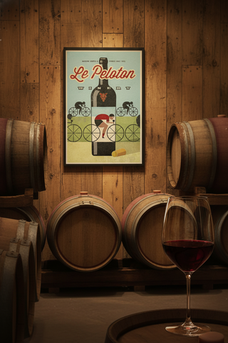 Le Peloton Winery Print