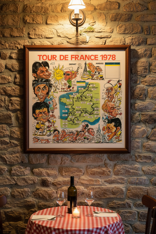 1978 Tour De France Caricatures Poster