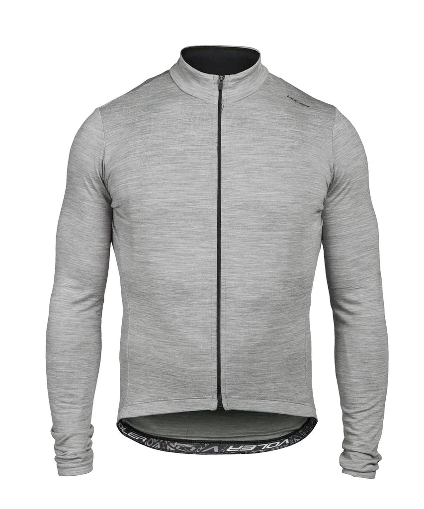 M. MIDWEIGHT MERINO LS JERSEY - HEATHER GREY