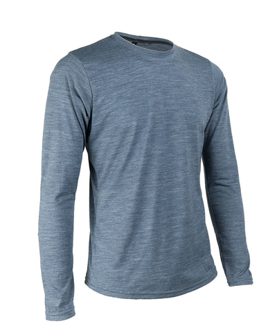 M. LIGHTWEIGHT MERINO LS TEE - SLATE HEATHER
