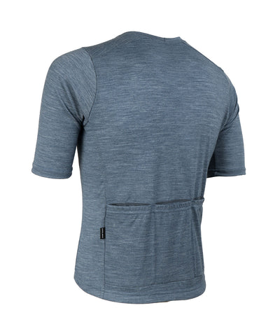 M. LIGHTWEIGHT MERINO ZIPPERLESS JERSEY - SLATE HEATHER