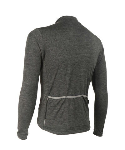 M. MIDWEIGHT MERINO LS JERSEY - CHARCOAL HEATHER