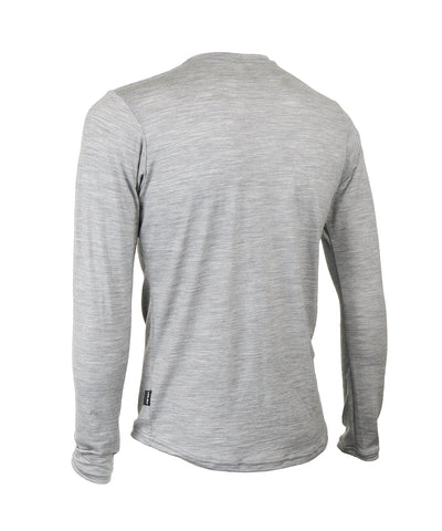 M. LIGHTWEIGHT MERINO LS TEE - GREY HEATHER