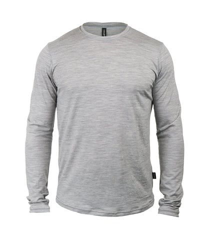 M. LIGHTWEIGHT MERINO LS TEE - GREY HEATHER
