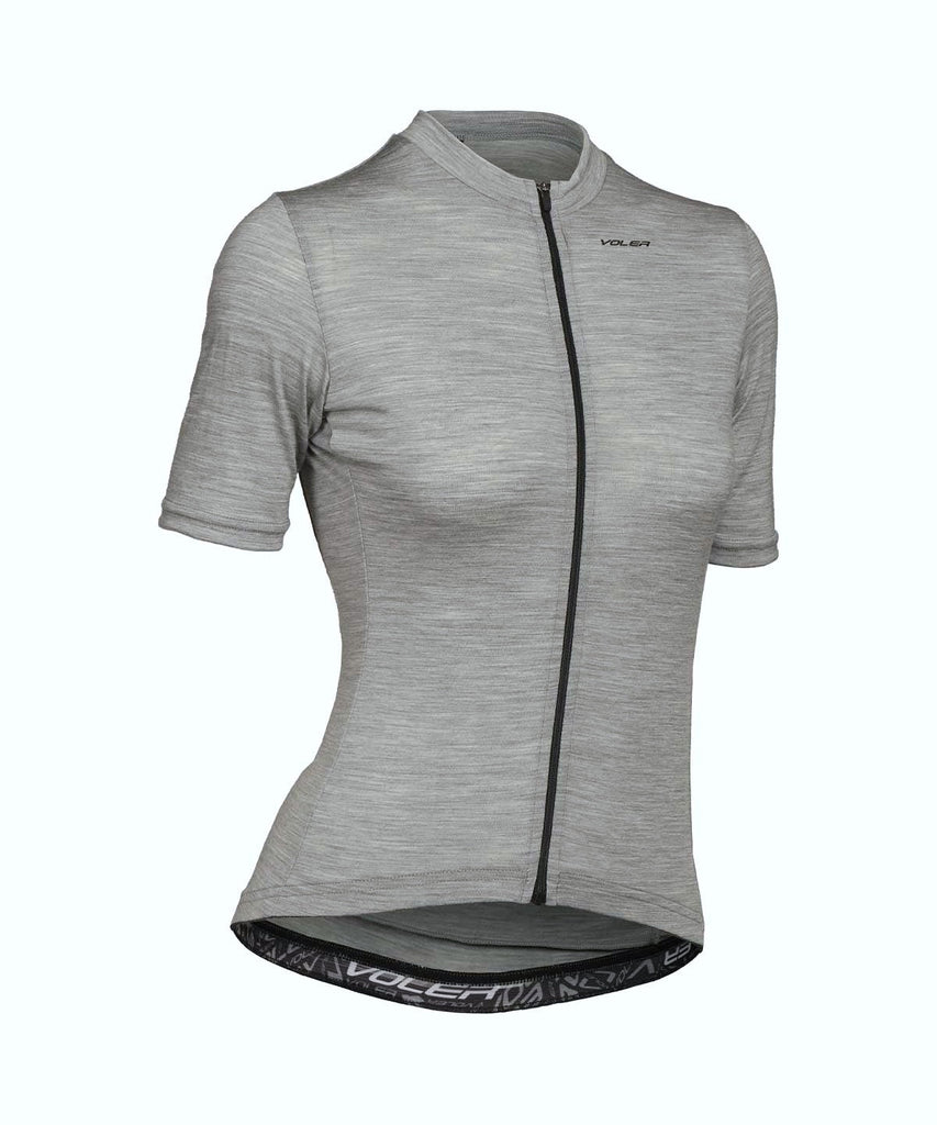 W. LIGHTWEIGHT MERINO JERSEY - GREY HEATHER