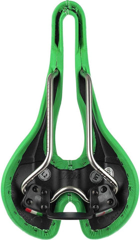 Selle SMP Pro Saddle with Steel Rails (Green)