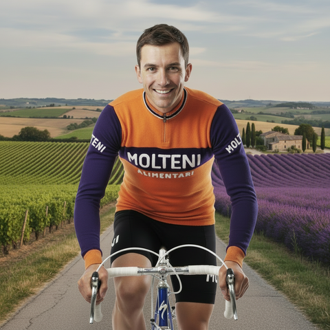 Molteni Team 1974 Vintage Molteni Jersey LONG SLEEVES - MOLTENI CYCLING