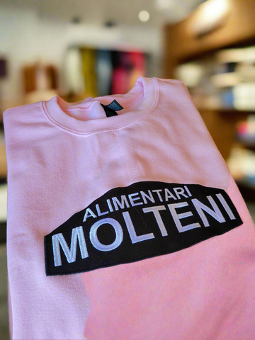 EMBROIDERED PINK MOLTENI SWEATSHIRT