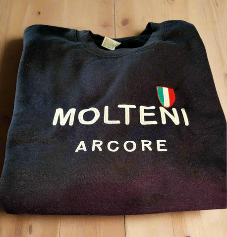 EMBROIDERED BLACK MOLTENI ARCORE SWEATSHIRT