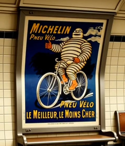 Michelin French Bicycle Poster - MOLTENI CYCLING