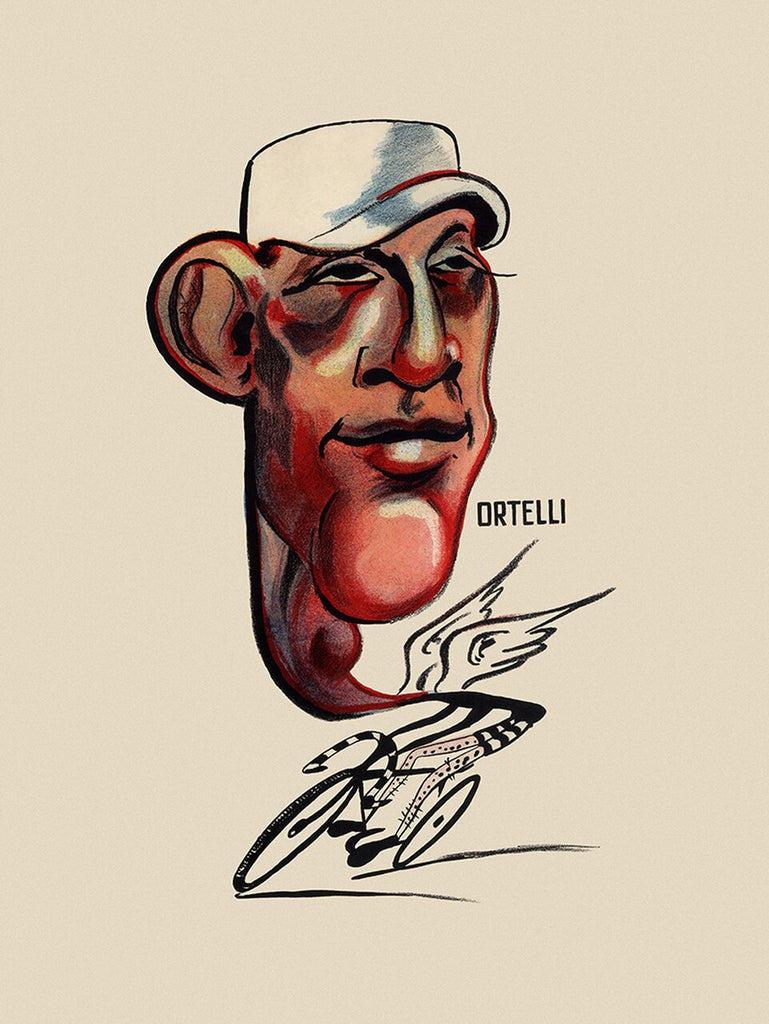 GIRO D'ITALIA Vito Ortelli Bicycle Poster - MOLTENI CYCLING