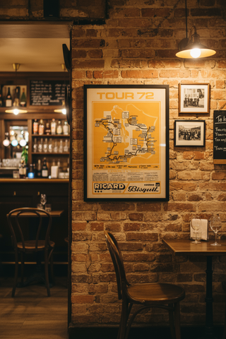 1972 Tour de France Map Poster