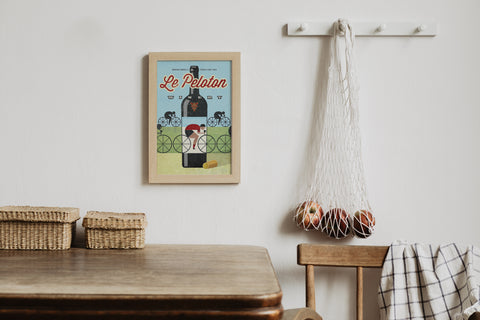 Le Peloton Winery Print - MOLTENI CYCLING