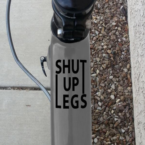 2 x  Top Tube Decals. Shut up legs - MOLTENI CYCLING