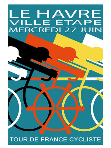 1956 LE HAVRE VILLE ETAPE Poster