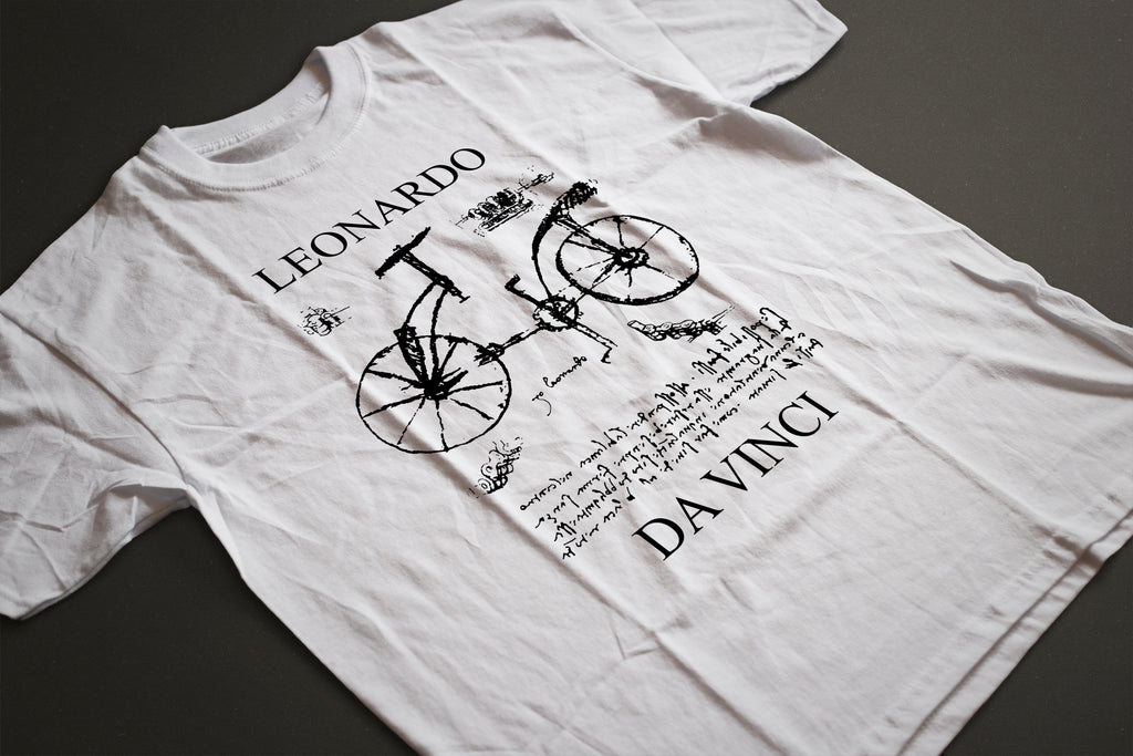 White or Grey Leonardo Da Vinci T-Shirt - MOLTENI CYCLING