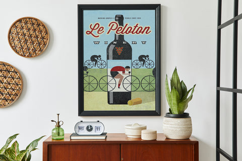 Le Peloton Winery Print - MOLTENI CYCLING