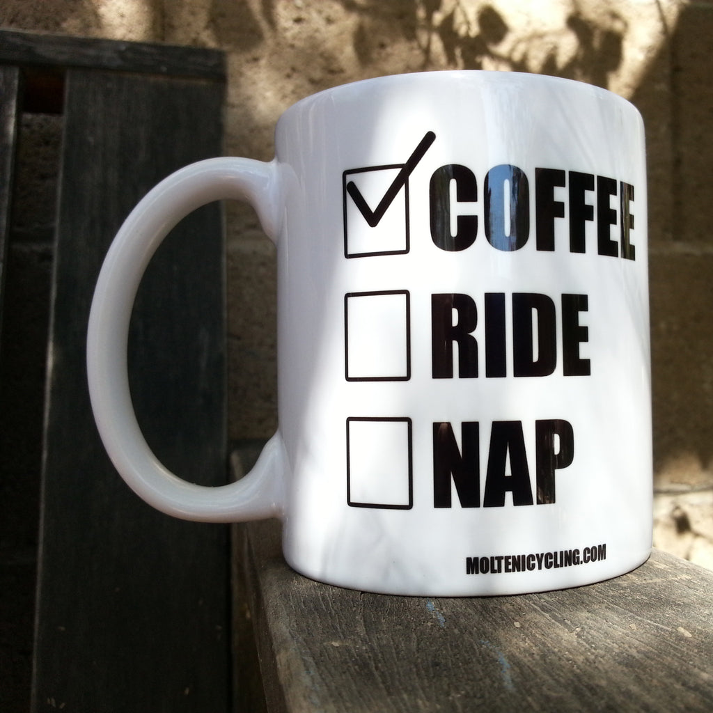 The Right Check List Coffee Cycling Mug! - MOLTENI CYCLING